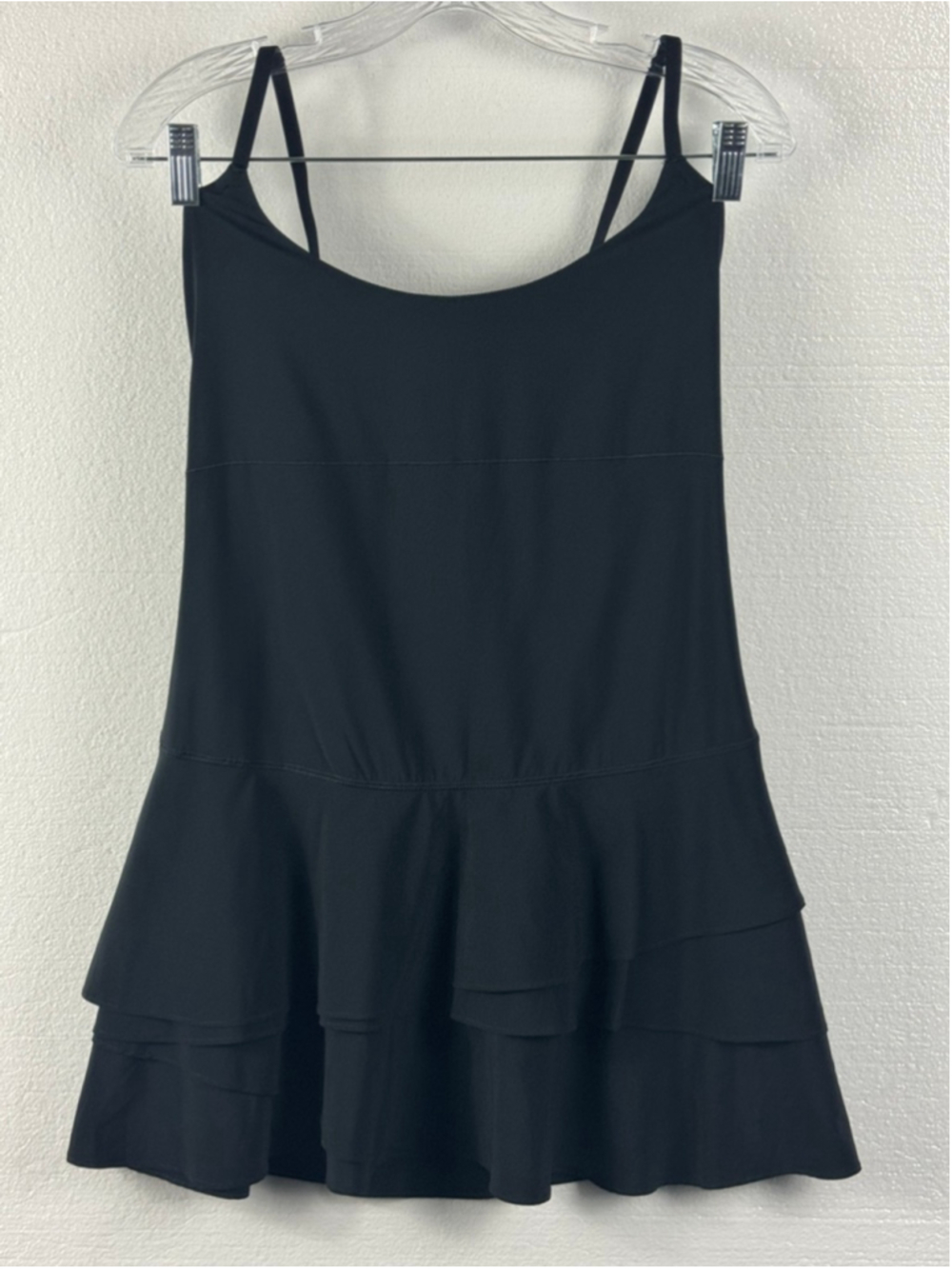 OFFLINE by Aerie Black Real Me Maggie Tiered Ruffle Bottom Tennis Dress size S